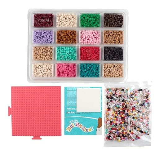 Perler Squishmallows Fused Bead Activity Kit with 5 Unique Patterns, Finished Project Sizes Vary, Multicolor 4393 Pieces - Squishmallows thumbnail 4