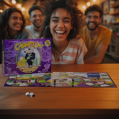 Rich Dad CASHFLOW Board Game, Educational Business & Finance Literacy Game, Ages 14 & Up - Financial Learning Games for Kids, Teens, Adults and Family thumbnail 5