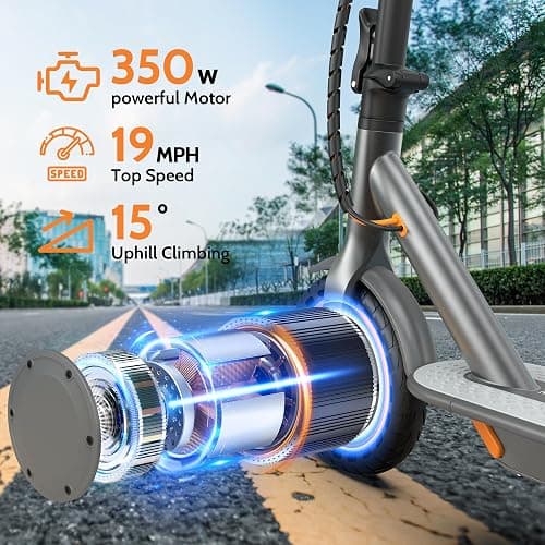 MAXSHOT Electric Scooter for Adults, 8.5/10/14" Tires, 19/22Mph, 350W/500W Motor, 21-28 Miles Range, Folding E-Scooter with Dual Suspension,APP(V1/SPRO/MAX/PRO/X1/X1PRO/PR) thumbnail 2