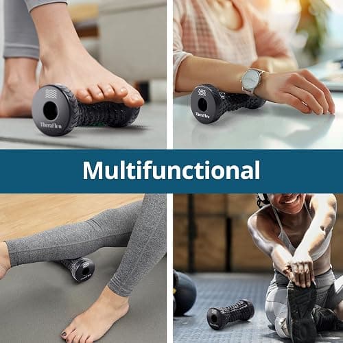 TheraFlow Foot Massager for Plantar Fasciitis Relief - Portable & Lightweight Foot Massager for Neuropathy Pain Relief for Feet, 360° Acupressure Nubs thumbnail 7