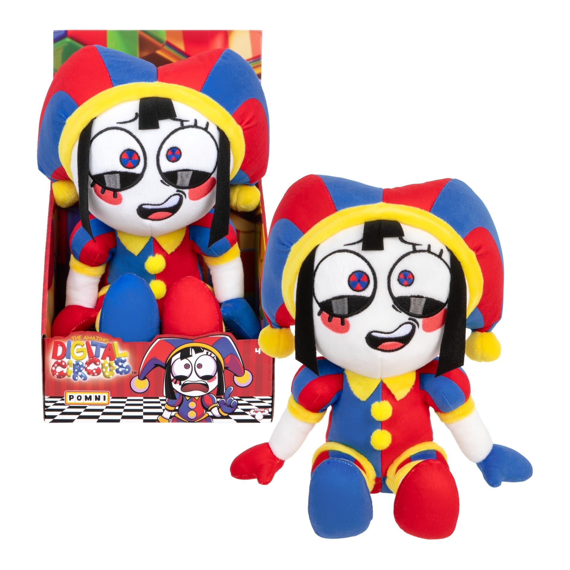 Amazing Digital Circus Large Plush Pomni Figure, 30 CM Figure Made with Premium Materials & Embroidery, Also Available is The Large Size Plush Caine, Collect Them Both thumbnail 5