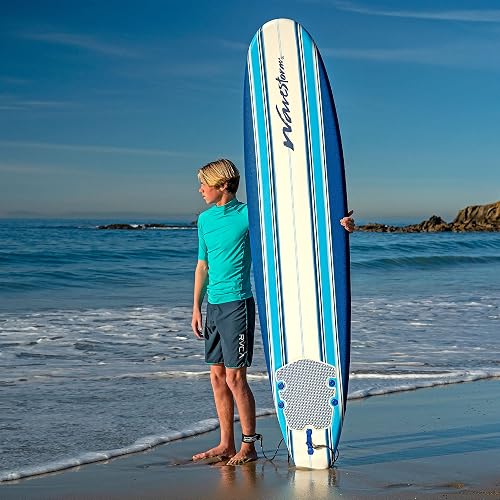 Wavestorm 8ft Classic Surfboard // Foam Wax Free Soft Top Longboard for Adults and Kids of All Levels of Surfing thumbnail 8