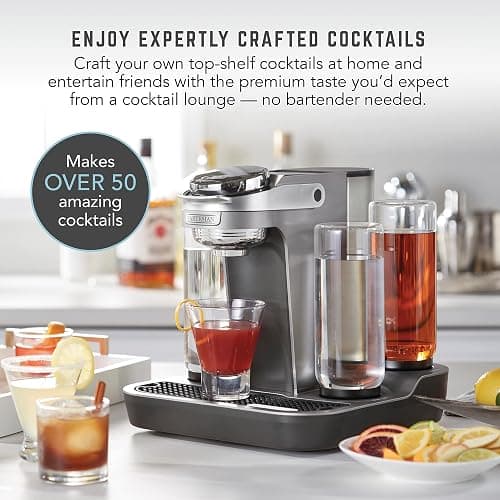 Bartesian Professional Cocktail Maker - 5-Bottle, Lockable Design | Commercial-grade cocktail machine with 5 glass spirit bottles; high-capacity design for entertaining and hospitality. thumbnail 4