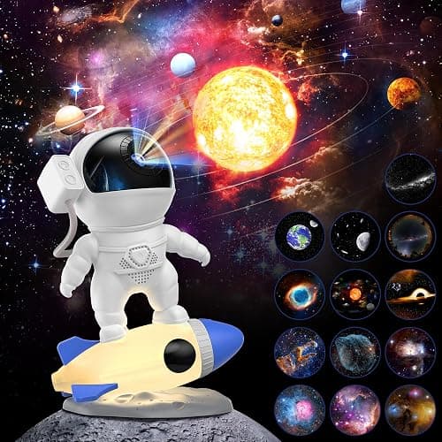 FlyLily Galaxy Projector, 12 in 1 HD Planetarium Astronaut Galaxy Projector for Bedroom, Galaxy Star Night Light Projector for Kids Adults Gaming Room/Party/Home Décor - Image 1