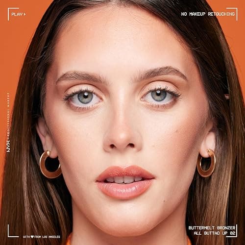 NYX PROFESSIONAL MAKEUP Buttermelt Bronzer, Powder Bronzer, 12 HR Wear, Fade Resistant & Transfer Resistant, Infused with Shea Butter - ALL BUTTA'D UP thumbnail 5