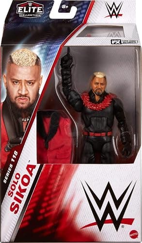 Mattel WWE Elite Action Figure & Accessories, Series #118, 6-inch Collectible Solo Sikoa with 25 Articulation Points & Swappable Hands thumbnail 3