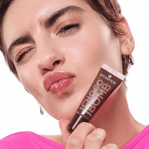 Essence Cosmetics CHOCO BOMB shiny lipgloss, natural, shiny, dewy, shimmery (10ml) thumbnail 5