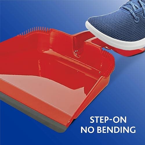 O-Cedar One Sweep Broom & Step-On Dustpan Set | Patented Wave Bristles Remove Over 99% of Dirt in One Pass | Lightweight & Quiet for Pet-Friendly Cleaning thumbnail 9