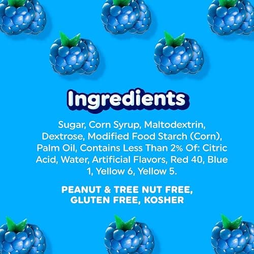 Airheads Full-Size Candy Bars, Taffy Candy Bulk Pack, Individually Wrapped, Blue Raspberry Fruit Flavor Artificially Flavored, 36 Count Box thumbnail 3