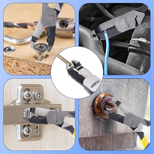 VAZIOYAR Multi-Function Screw Extractor Pliers, Non-Slip Screw Removal Tool, Extracts Stripped, Broken, Rusted Screws, Screw Pliers for Tightening, Loosening and Gripping Nuts and Bolts，Wire pliers thumbnail 6