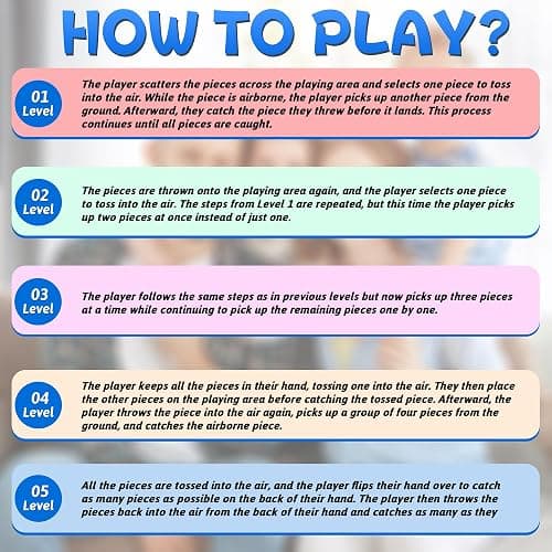 Yipintang Weighted Design Gonggi Game Set with Steel Balls, Korean Stone Catching Kids Toy, Educational & Skill Development Toy, Preschool & Elementary Group Play, Fidget & Travel Game (1 Pack) thumbnail 6