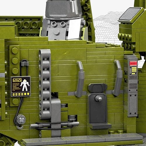 MEGA Halo Toy Building Sets, Pelican Inbound Vehicle with 2024 Pieces, 3 Micro Action Figures and Accessories, for Collectors thumbnail 10
