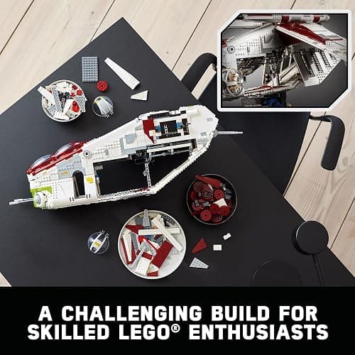 Lego Star Wars Republic Gunship 75309 UCS Display Model Kit for Adults to Build, Ultimate Collector Series, Office or Home Decor Gift Idea thumbnail 4