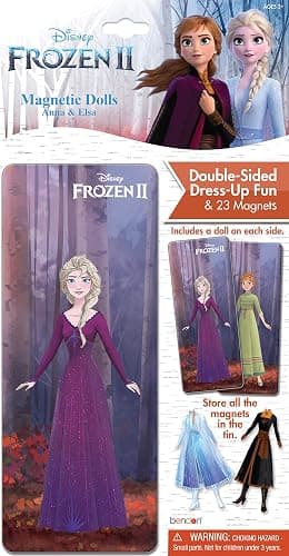 Disney Frozen 2 Anna and Elsa 23-Piece Magnetic Doll Tin (48835) - Image 1