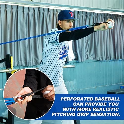SunNordik Resistance Bands for Pitchers, Baseball & Softball Training Equipment for Improving Arm Strength & Pitching Training, Baseball Pitching Bands for All Skill Levels thumbnail 7