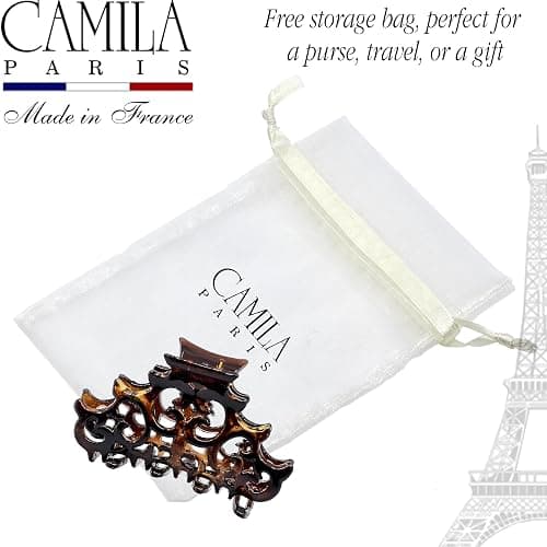 Camila Paris NV105 French Hair Clip for Women, Girls Hair Claw Clips Jaw Fashion Durable and Styling Hair Accessories for Women, Strong Hold No Slip Grip, Made in France thumbnail 6