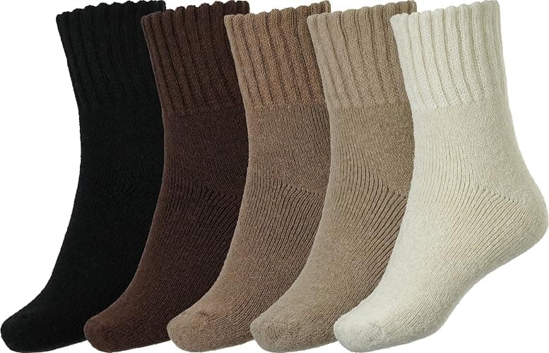 BomKinta Boot Socks for Women Winter Solid Thick Warm Socks Cozy Crew Socks Christmas Gift - Image 1
