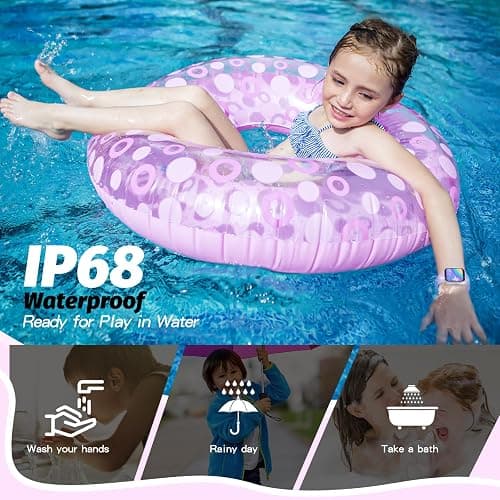 YOUSOKU Kids Smart Watch Girls Boys, Fitness Tracker for Kids, 1.5 Inch DIY Dial, 19 Sport Mode, Sleep Monitor, Pedometers, Heart Rate, IP68 Waterproof, Great Gift for Boys Girls Teens 6-14 thumbnail 6