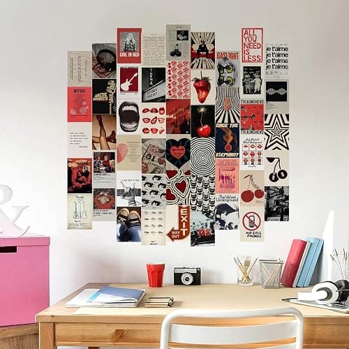 KBKBART 50Pcs Downtown Girl Posters, Downtown Girl Room Decor, Y2k Wall Art Prints for Bedroom, Coquette Wall Collage Kit for Room Aesthetic, 4"x6" Vintage Photo Collage Kit Pictures for Dorm Decor thumbnail 5