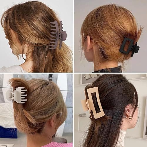 NEW LIVE Hair Clip 16 Count for Women - Hair Claws for Thin Thick Curly Hair - Large and Small Matte Banana Clips - Strong Hold Nonslip Hair Claws - Various Sizes and Styles thumbnail 4