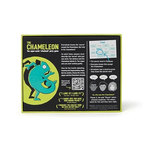 The Chameleon: Award-Winning Bluffing Board Game for Family, Adults & Friends | Includes 80 Extra Secret Words | Who is The Imposter? thumbnail 6