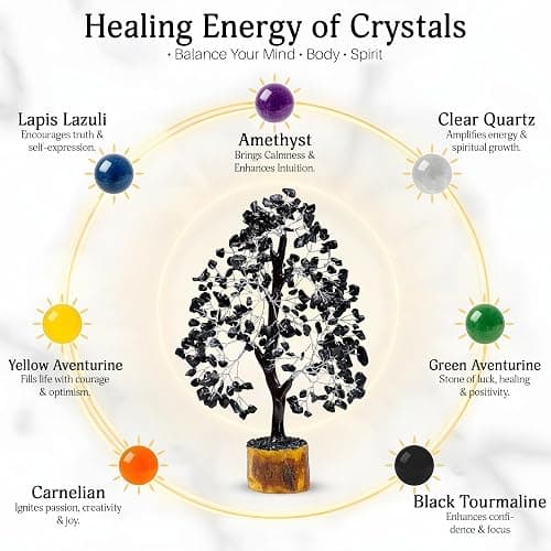 Black tourmaline crystal tree thumbnail 5