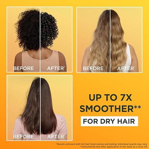 Garnier Ultimate Blends Banana Hair Food Multi-Use Mask, For Dry Hair, Boosted with Vitamins C, E, F, 400ml, 97% Natural Origin Ingredients, No Silicone for a natural feel, Vegan Formula thumbnail 2