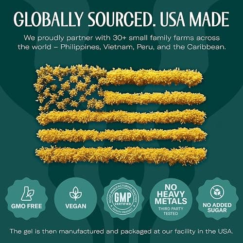 TrueSeaMoss Sea Moss Gel – Made in USA – Wildcrafted Seamoss, Fresh Fruits & Sea Vegetables – Mango, Pack of 1 (Labels may Vary) thumbnail 5