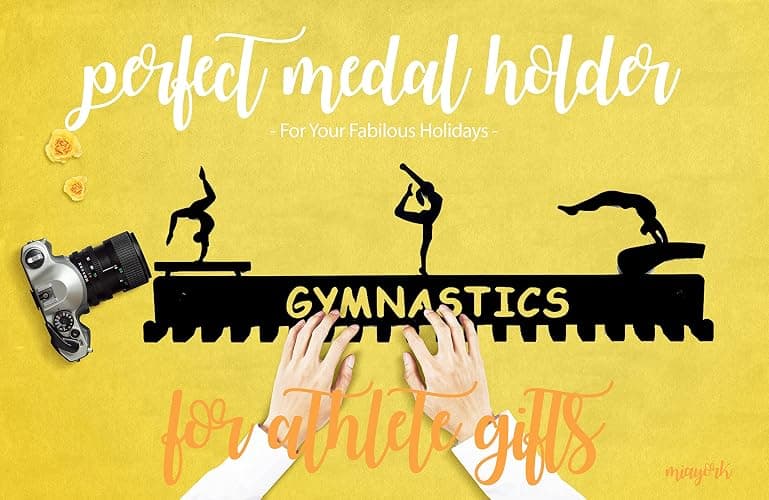 Miayork Medal Holder Display Hanger Trophy Shelf - Sturdy Wall Mount Medals Trophys Easy to Install-Race Sports Medal Holder Display Hanger for Gymnastic,Soccer,Runner,Wrest,Football,Basketball thumbnail 8