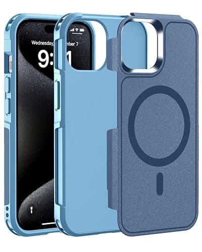 Ratcase Magnetic Case for iPhone 15,14 & 13 6.1'',[Compatible with Magsafe][Heavy Duty Shockproof] [Military Grade Drop Protection][Non-Slip] Rugged Durable 6-Layer Hard Bumper Phone Cover-Dark Blue - Image 1
