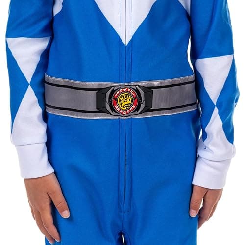 INTIMO Mighty Morphin Power Rangers One Piece Hooded Sleep Pajama For Kids thumbnail 3