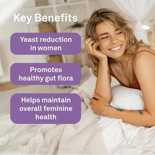 Organika Canadian-Made Formula Candida- Yeast Reduction Formula, Feminine Health Support, Probiotics, All Natural Herbal Blend- 90vcaps thumbnail 3