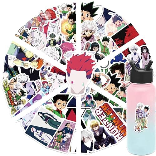 50pcs Hunter×Hunter Stickers for Kids, Cool Waterproof Vinyl Decal for Teen Adult Boy Laptop, Travel Case, Phone, Bike, Water Bottle, Guitar, Computer, Skateboard thumbnail 8