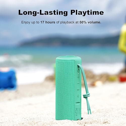 MIATONE Boombox Portable Bluetooth Speaker Gifts for Women Men - Green thumbnail 4