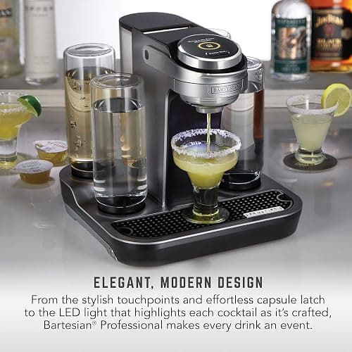 Bartesian Professional Cocktail Maker - 5-Bottle, Lockable Design | Commercial-grade cocktail machine with 5 glass spirit bottles; high-capacity design for entertaining and hospitality. thumbnail 2