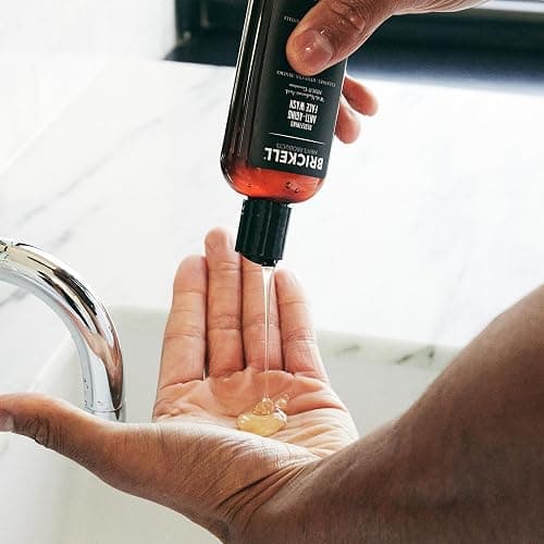 Brickell Men's Redefining Anti-Aging Face Wash For Men, Natural and Organic, Foaming Gel Face Wash Firms & Plumps Skin to Reduce Signs of Aging (Scented, 4 oz) thumbnail 5