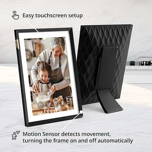 Nixplay AI-Enhanced Digital Picture Frame | Stunning HD Touch Screen Display | Perfect Digital Picture Frame for Gifting | Auto-Rotation Feature, Securely Share Photos/Videos via Email or App | 10.1" thumbnail 2