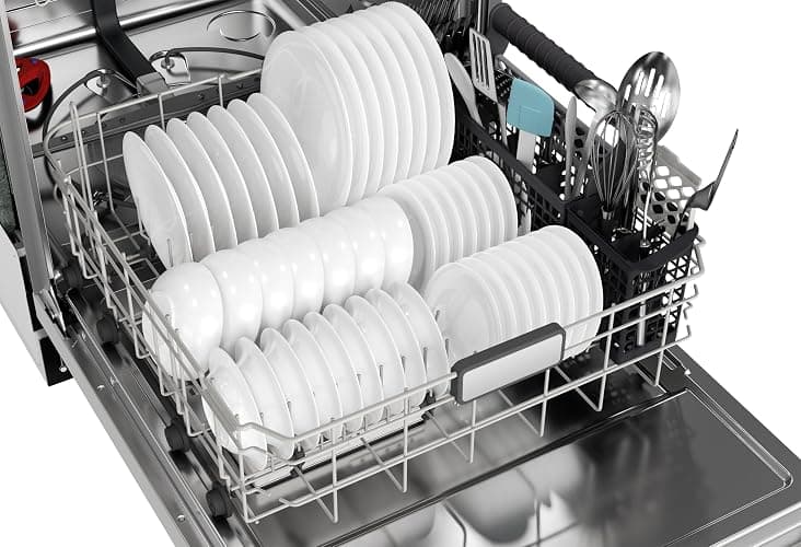 Sharp SDW6736MS 24-inch Stainless Steel Dishwasher, Third Rack, Library Quiet 47 dB, Power Wash Sprayer thumbnail 12