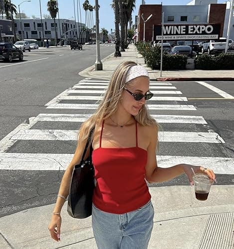 TERSE Fashion Women's Headbands for Short Hair Non Slip Elastic Floral Hairbands, Soft Fabric 2 Inches Thick Stripe Head Bands for Girls, Valentine's Day Heart Headbands thumbnail 7