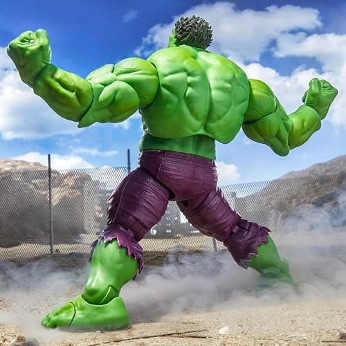 Marvel Legends Maximum Series Hulk, Deluxe Hulk Comics Collectible 6-Inch Scale Action Figure with Incredible Articulation and Smashing Accessories thumbnail 7