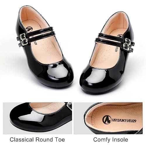 MIXIN Girls Dress Shoes Mary Jane Shoes for Girl Ballet Flats Back to School Princess Wedding Shoes thumbnail 4