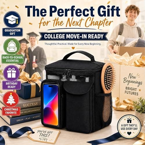 Dorm Room Essentials for Guys Girls, Quick Dry Mesh Shower Caddy Portable | Large Travel Toiletry Shower Bag for Full-Sized Bottles, Makeup Organizer for College Camping Cruise Ship, Women & Man Gifts thumbnail 9