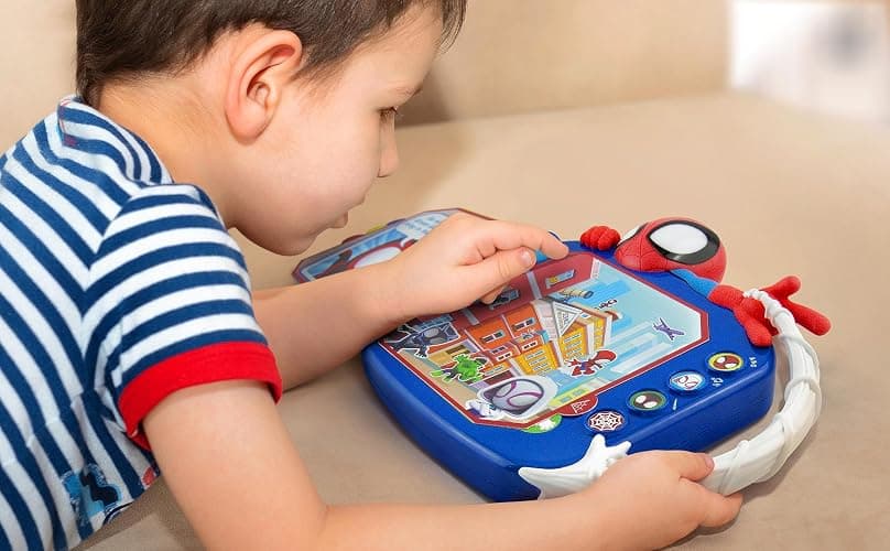 eKids Spidey and His Amazing Friends Book, Toddler Toys with Built-in Preschool Learning Games, Educational Toys for Fans of Spiderman Toys and Gifts (Styles May Vary) thumbnail 6