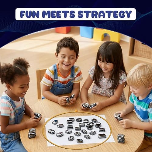 DEJA's Magnetic Chess Game - Magnetic Chess for Family Gatherings-Combining Chess with Magnetic Game for Strategic Play – Enhance Thinking in This Innovative Magnet-Based Game thumbnail 4