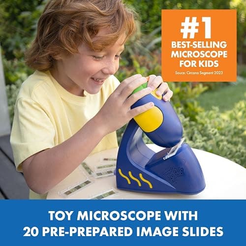 Educational Insights GeoSafari Talking Microscope - Kids Microscope Toy Featuring Bindi Irwin, Interactive STEM Toys and Science Kits for Kids 3-5, Preschool Science for Toddlers thumbnail 2