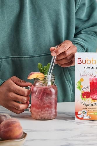 Bubbleology Fruit Bubble Tea Mixology Kit with Popping Boba - NEW Updated Recipe & Flavour Selection - Makes 4 Bubble Teas (Pack of 1) thumbnail 6