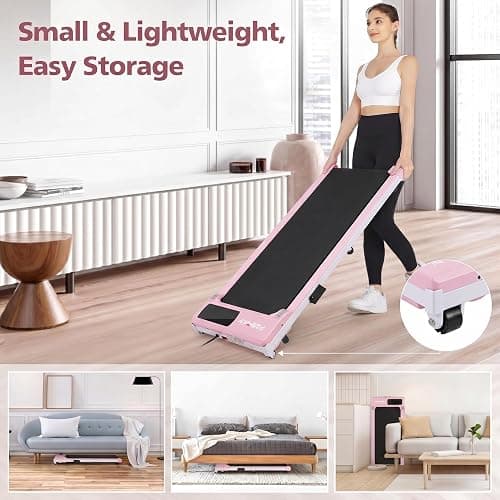 Walking Pad Treadmill, Funmily 3.0HP Under Desk Treadmill for Home/Office, 2026 Upgrade 3-in-1 Portable Treadmills with Remote Control, LED Display, 300 Lb Capacity,No Assembly Required thumbnail 6