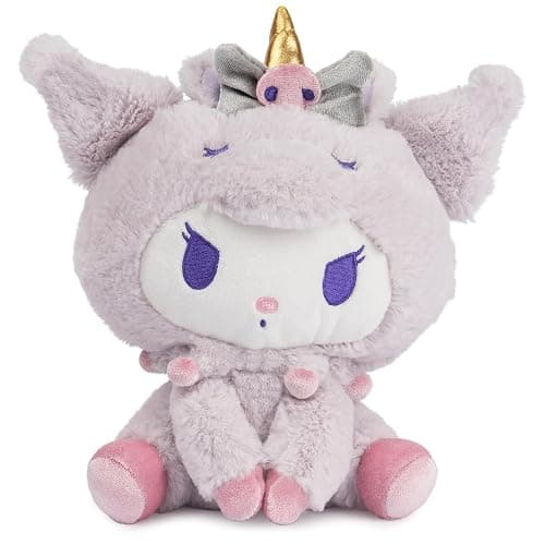GUND Sanrio Kuromi Unicorn Plush Toy, Premium Stuffed Animal for Ages 1 and Up, Purple, 6” - Image 1