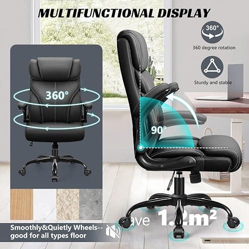 Black office chair thumbnail 7