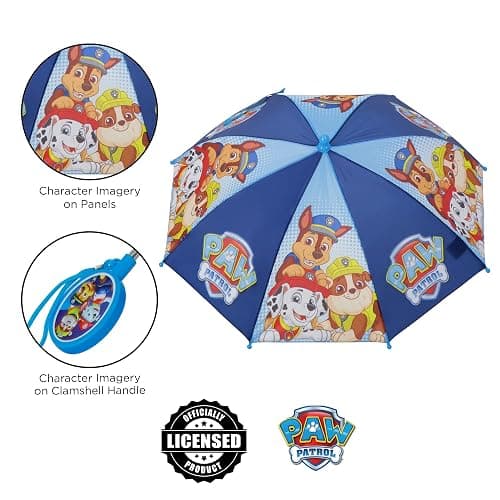 Kids Character Umbrella Sesame Street, Batman, MLP, and more, Lightweight, rainwear for ages 3-6 thumbnail 3